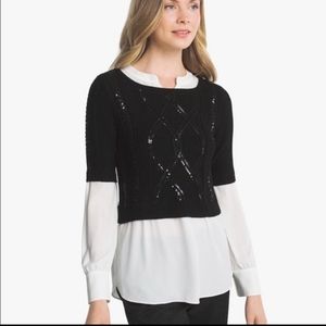 White House Black Market Sequin Sweater